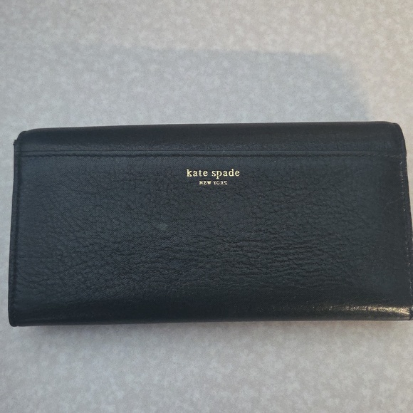 Kate Spade Black Wallet with Gold Accent - Picture 5 of 5